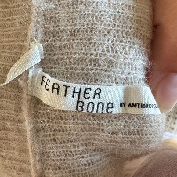 Feather Bone Anthropologie S Whitney Merino Alpaca Bell Sleeve Sweater - Picture 7 of 9